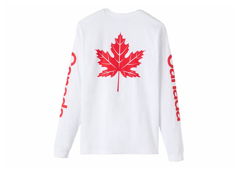 OVO Canada Day Canadian Exclusive L/S T-Shirt White