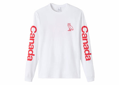 OVO Canada Day Canadian Exclusive L/S T-Shirt White
