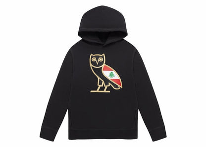 OVO Cedar of Lebanon OG Owl Hoodie Black