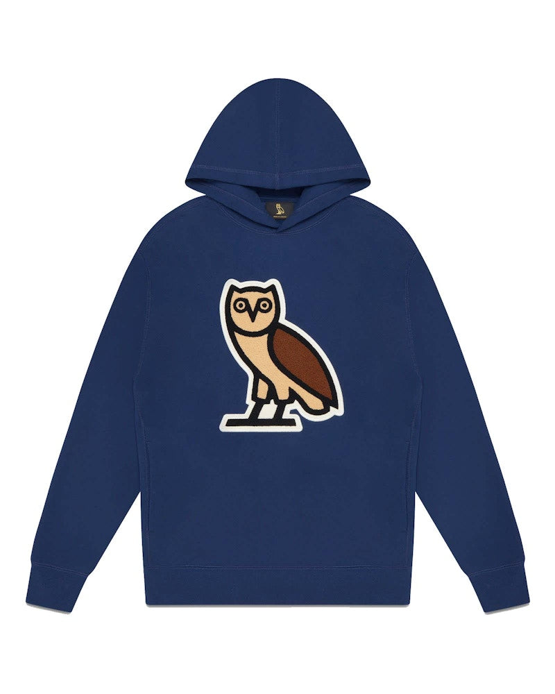 OVO Chenille Bubble Owl Hoodie Hoodie Navy