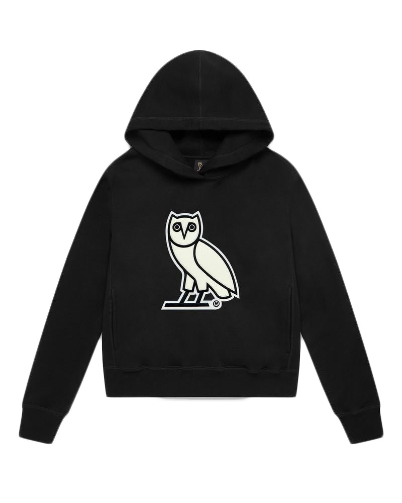 OVO Chenille Womens Hoodie Black