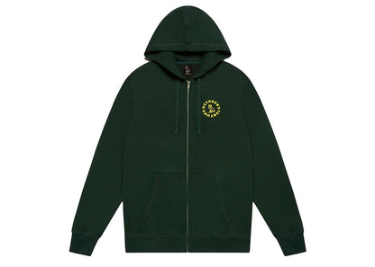 OVO Circle Zip Hoodie Evergreen