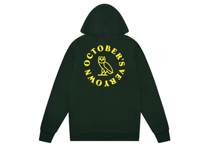 OVO Circle Zip Hoodie Evergreen