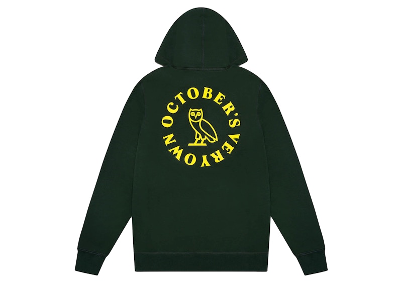 OVO Circle Zip Hoodie Evergreen