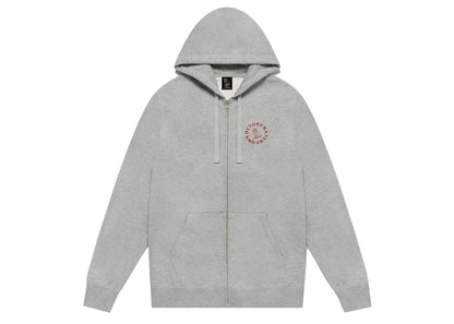 OVO Circle Zip Hoodie Heather Grey