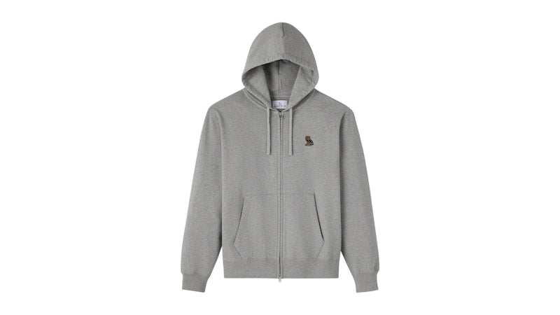 OVO Classic Full-Zip Hoodie Heather Grey