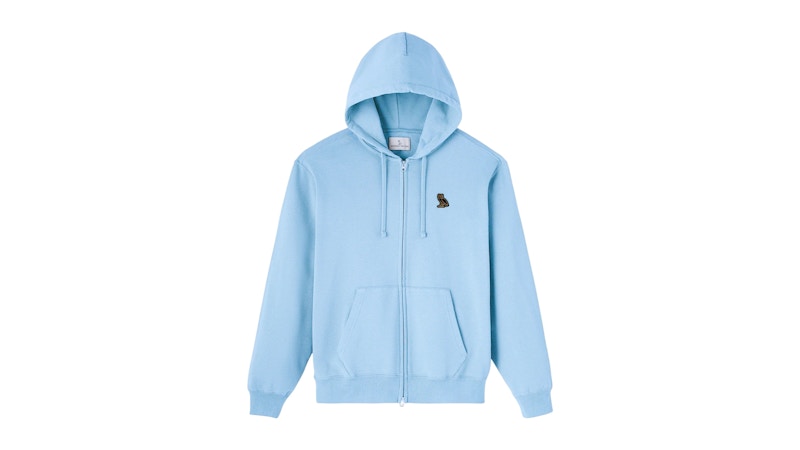 OVO Classic Full-Zip Hoodie Light Blue