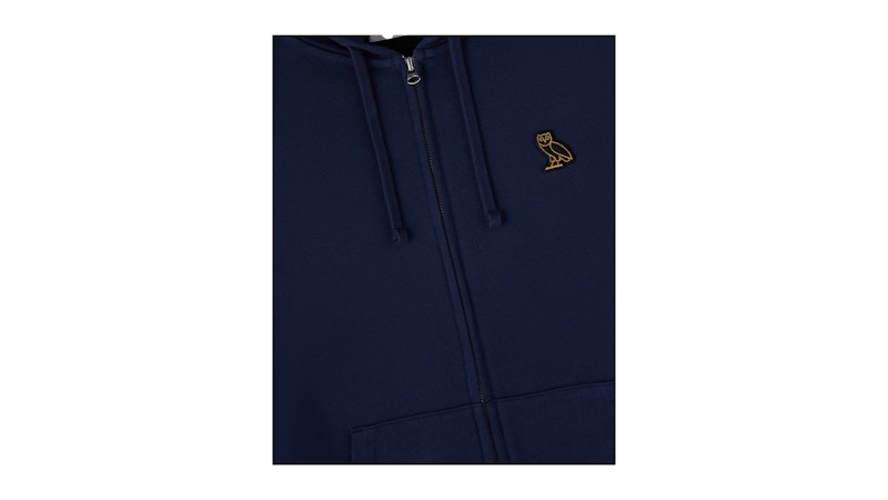 OVO Classic Full-Zip Hoodie Navy