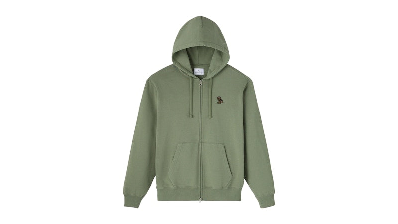 OVO Classic Full-Zip Hoodie Olive