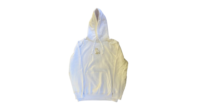 OVO Classic Owl Chenille Staff Exclusive Hoodie White