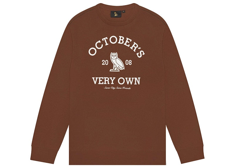 OVO Collegiate Crewneck Brown