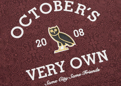 OVO Collegiate Hoodie (FW22) Merlot/Paisley