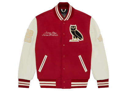 OVO Collegiate Jacket Red/Cream
