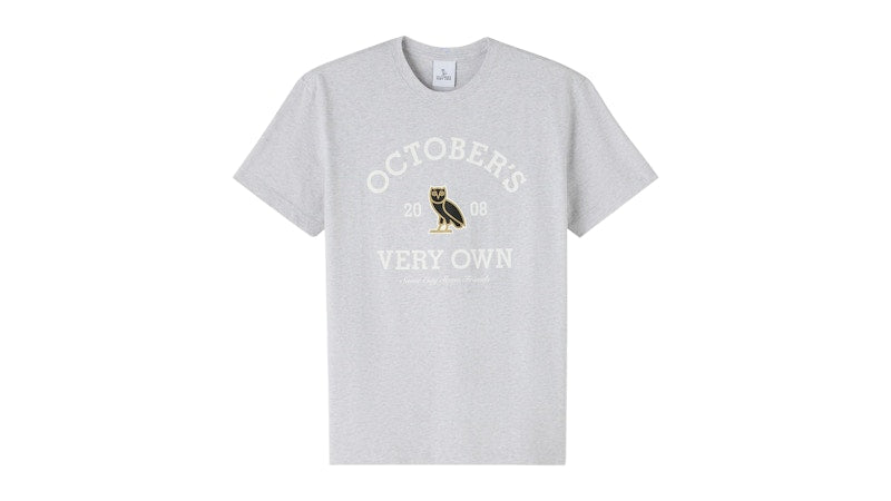 OVO Collegiate T-Shirt Ash Heather Grey