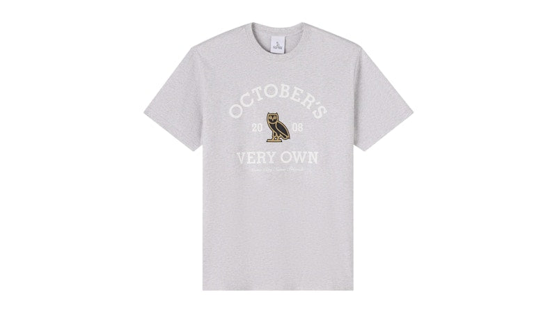OVO Collegiate T-Shirt (SS25) Heather Grey
