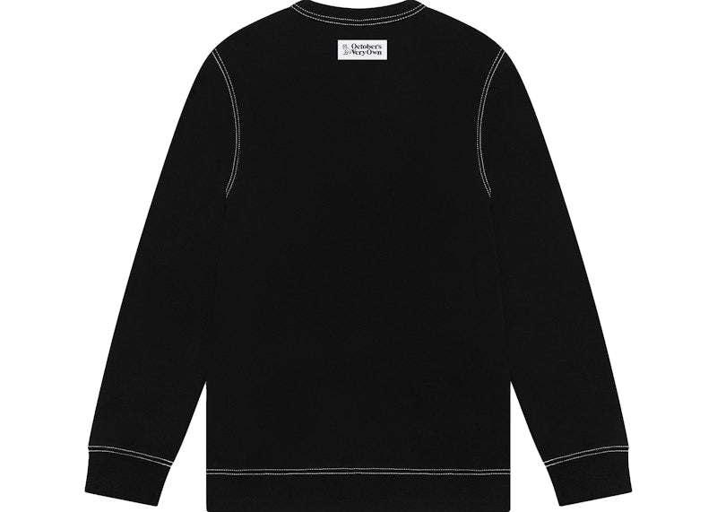 OVO Contrast Stitch Crewneck Black