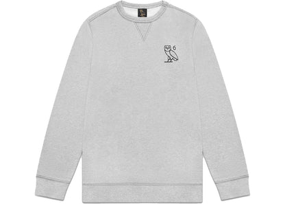 OVO Contrast Stitch Crewneck Heather Grey