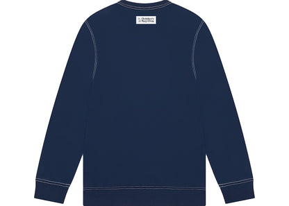OVO Contrast Stitch Crewneck Indigo