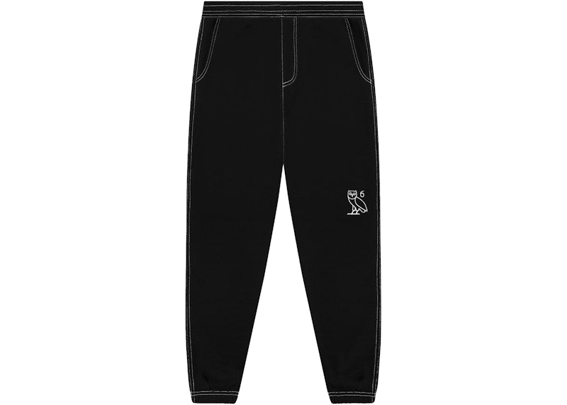 OVO Contrast Stitch Sweatpant Black