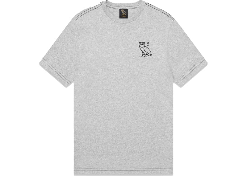 OVO Contrast Stitch T-shirt Heather Grey