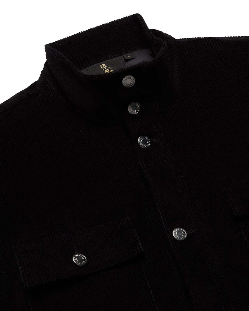 OVO Corduroy Cargo Jacket Black