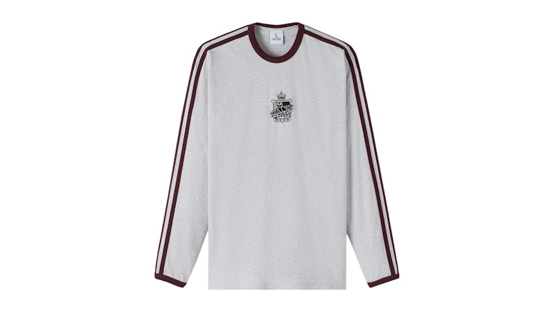 OVO Crest Long-Sleeve T-Shirt Ash Heather Grey