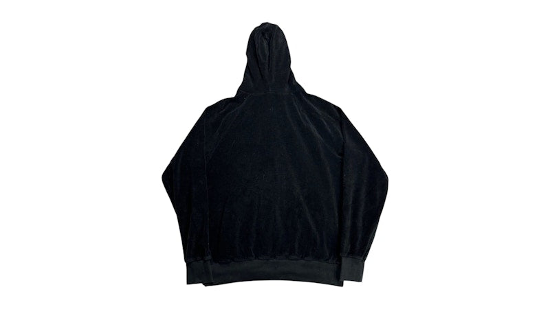 OVO Essentials Terry Cloth Zip Up Hoodie Black