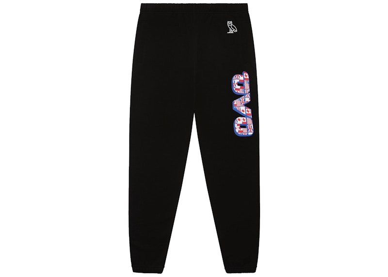 OVO Flag Runner Sweatpant Black