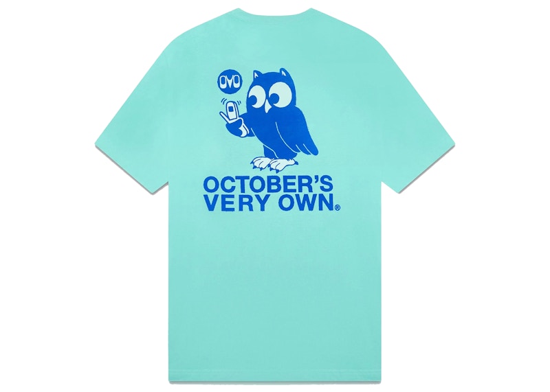OVO Flip Phone Owl T-shirt Turquoise