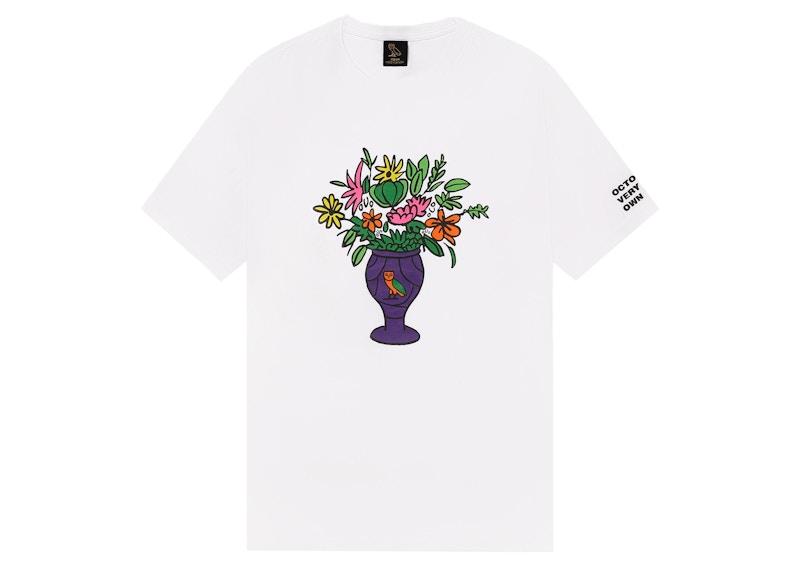 OVO Floral Vase T-shirt White