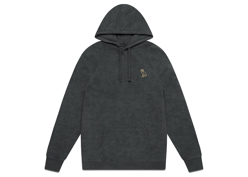 OVO Garment Dye Hoodie Black Camo