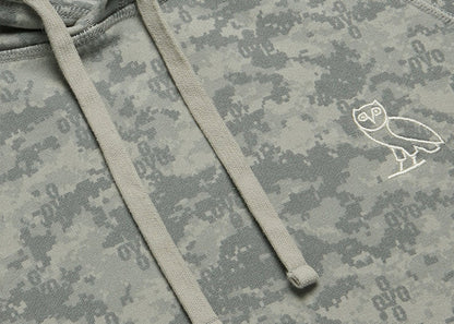 OVO Garment Dye Hoodie Grey Camo