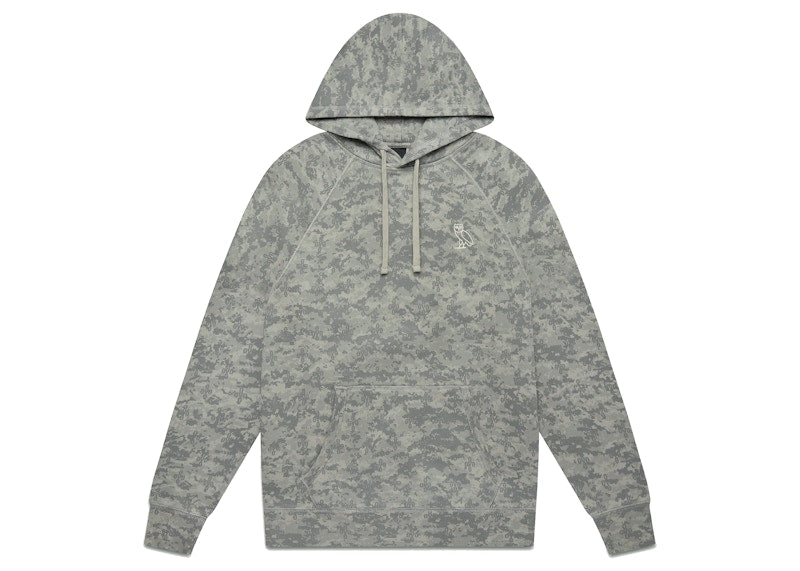 OVO Garment Dye Hoodie Grey Camo