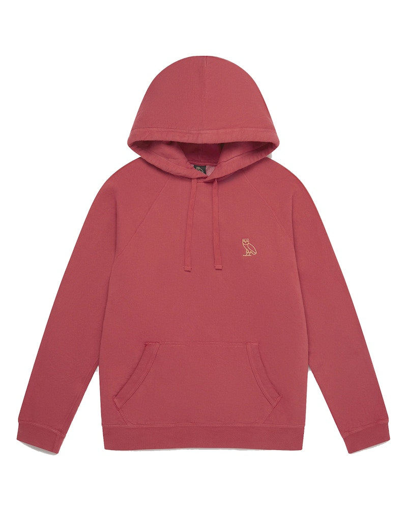 OVO Garment Dye Hoodie Red