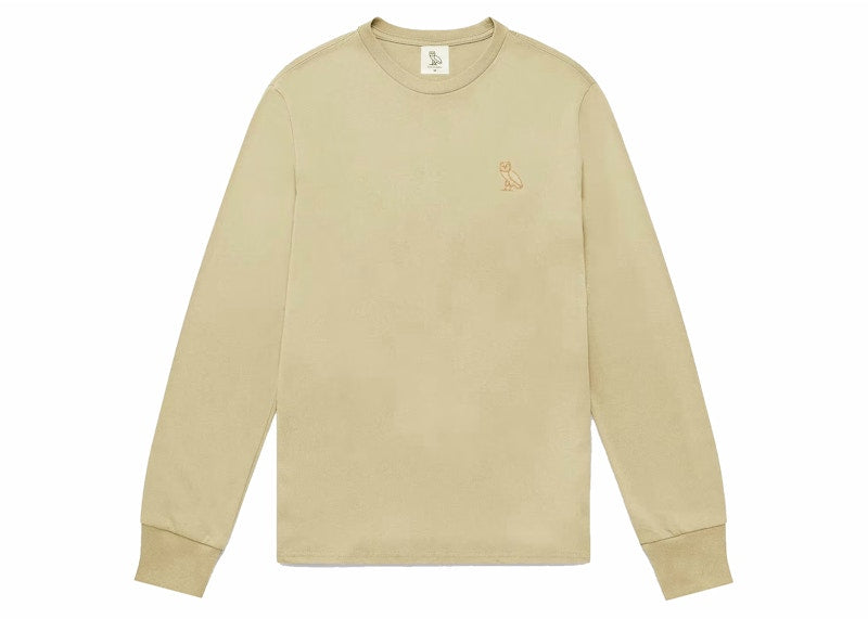 OVO Garment Dye Longsleeve T-shirt Sand