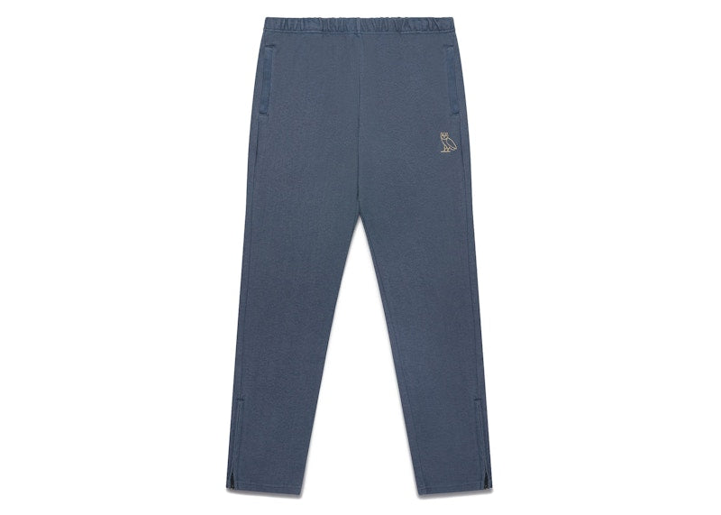 OVO Garment Dye Pique Track Pant Midnight Blue