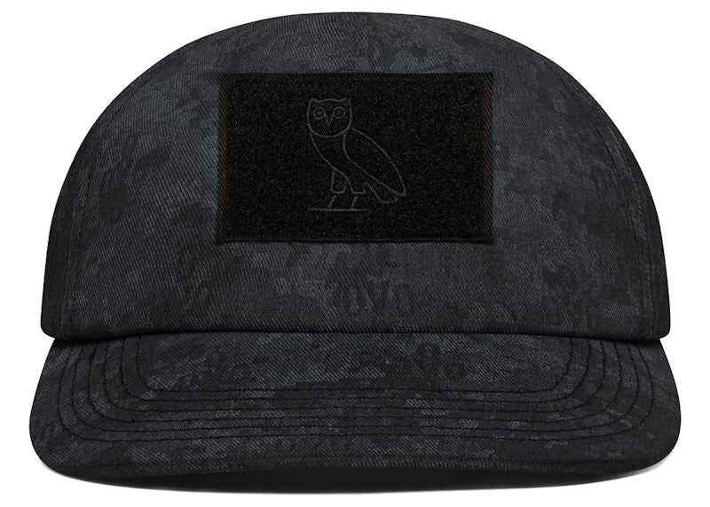 OVO Garment Dye Sportcap Black Camo