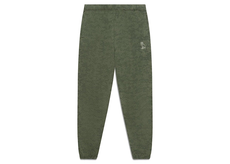 OVO Garment Dye Sweatpant Green Camo