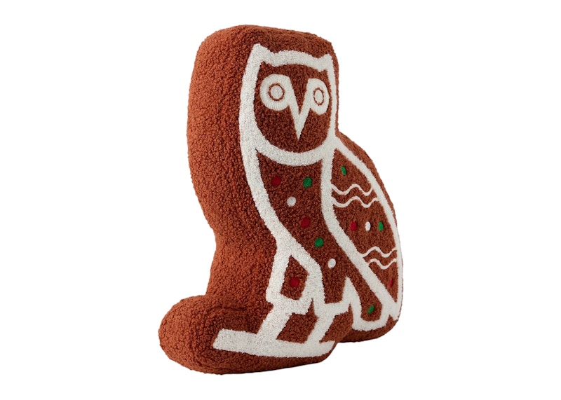 OVO Gingerbread Owl Cushion Gingerbread