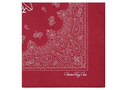 OVO Graphic Print Bandana Burgundy