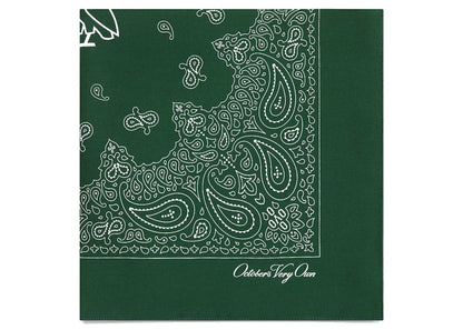 OVO Graphic Print Bandana Forest Green