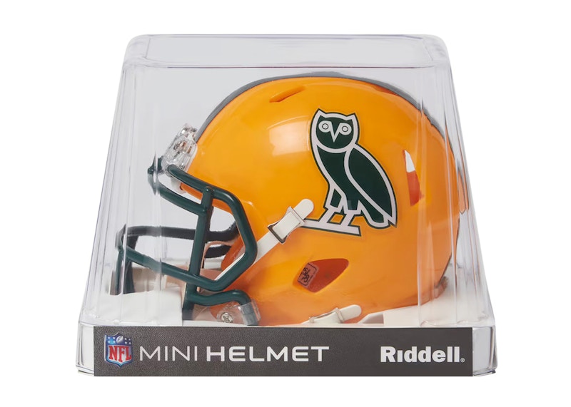 OVO Green Bay Packers Riddell Mini Helmet Yellow