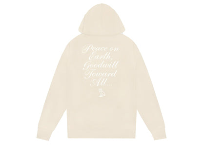 OVO Holiday Owl Hoodie (FW21) Cream