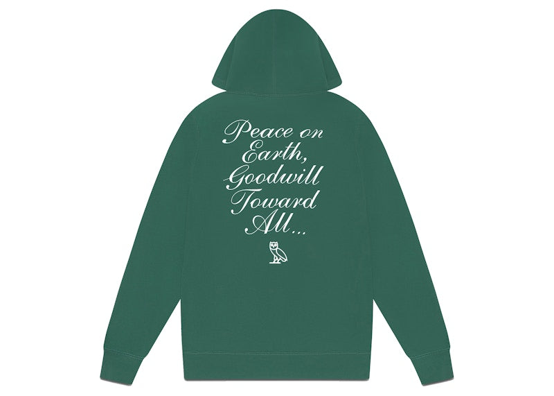 OVO Holiday Owl Hoodie (FW21) Green