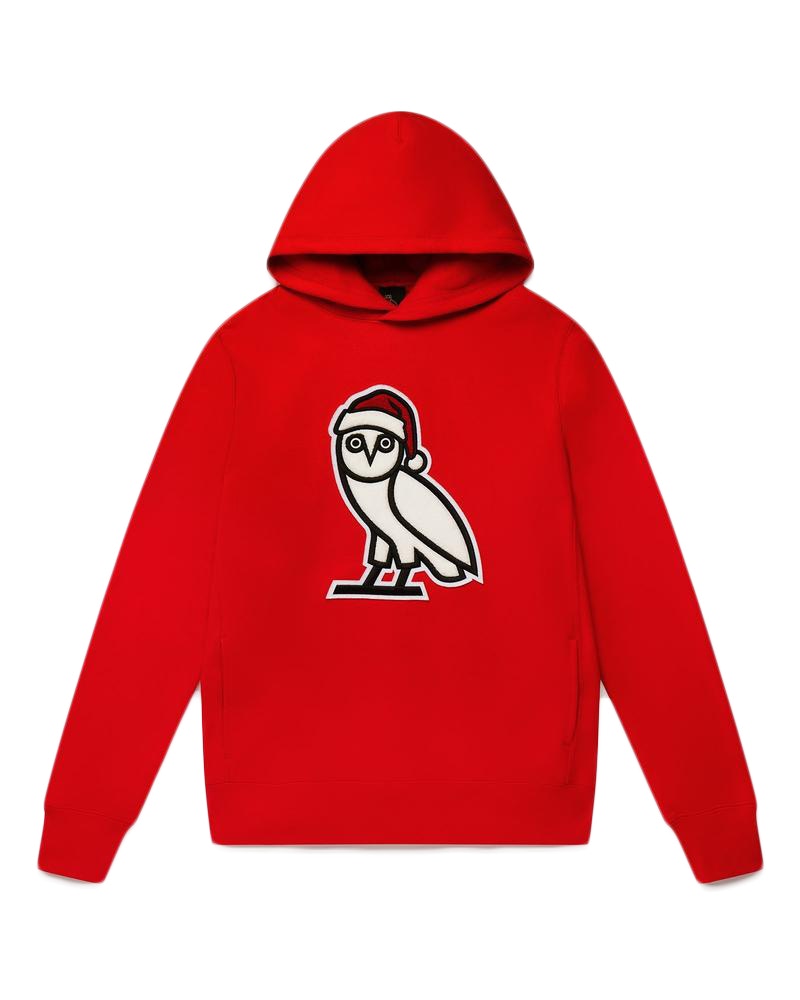 OVO Holiday Owl Hoodie Red