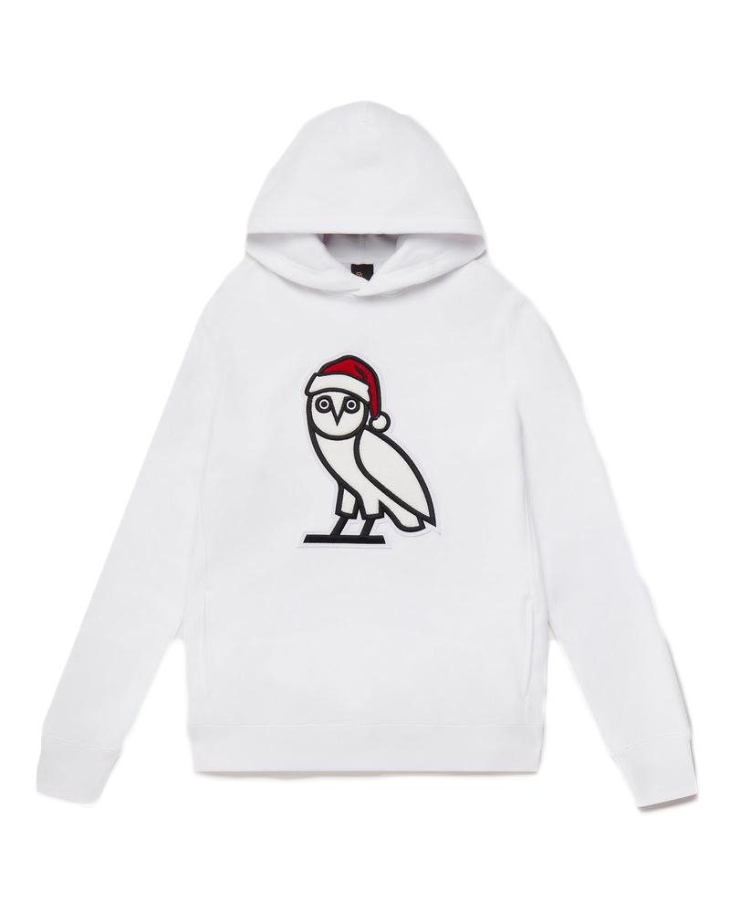 OVO Holiday Owl Hoodie White