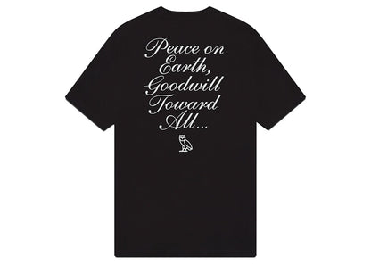 OVO Holiday Owl T-shirt Black