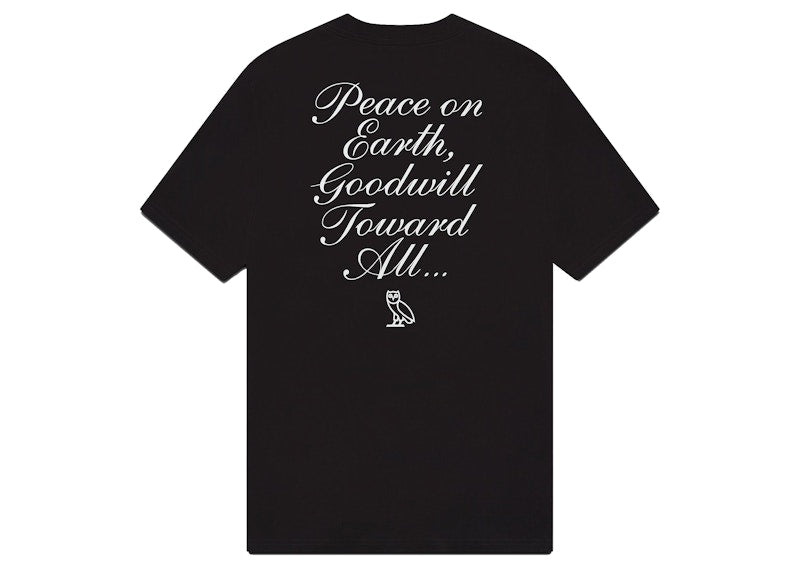 OVO Holiday Owl T-shirt Black