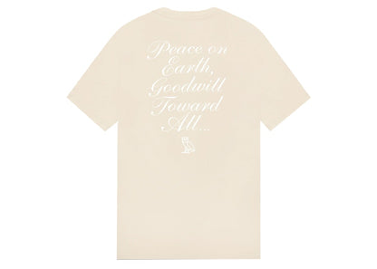 OVO Holiday Owl T-shirt Cream