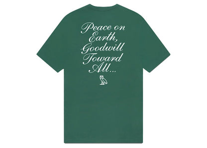 OVO Holiday Owl T-shirt Green
